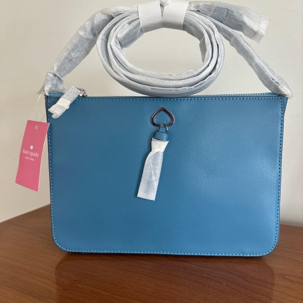 Kate Spade Blue Leather Shoulder Bag